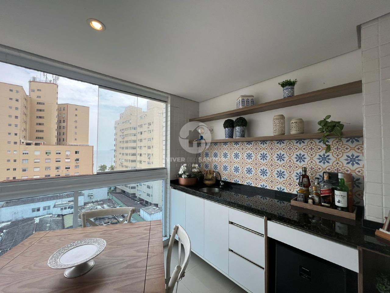 Apartamento com 2 Quartos vista mar na Ponta da Praia em Ponta da Praia, Santos — foto 3