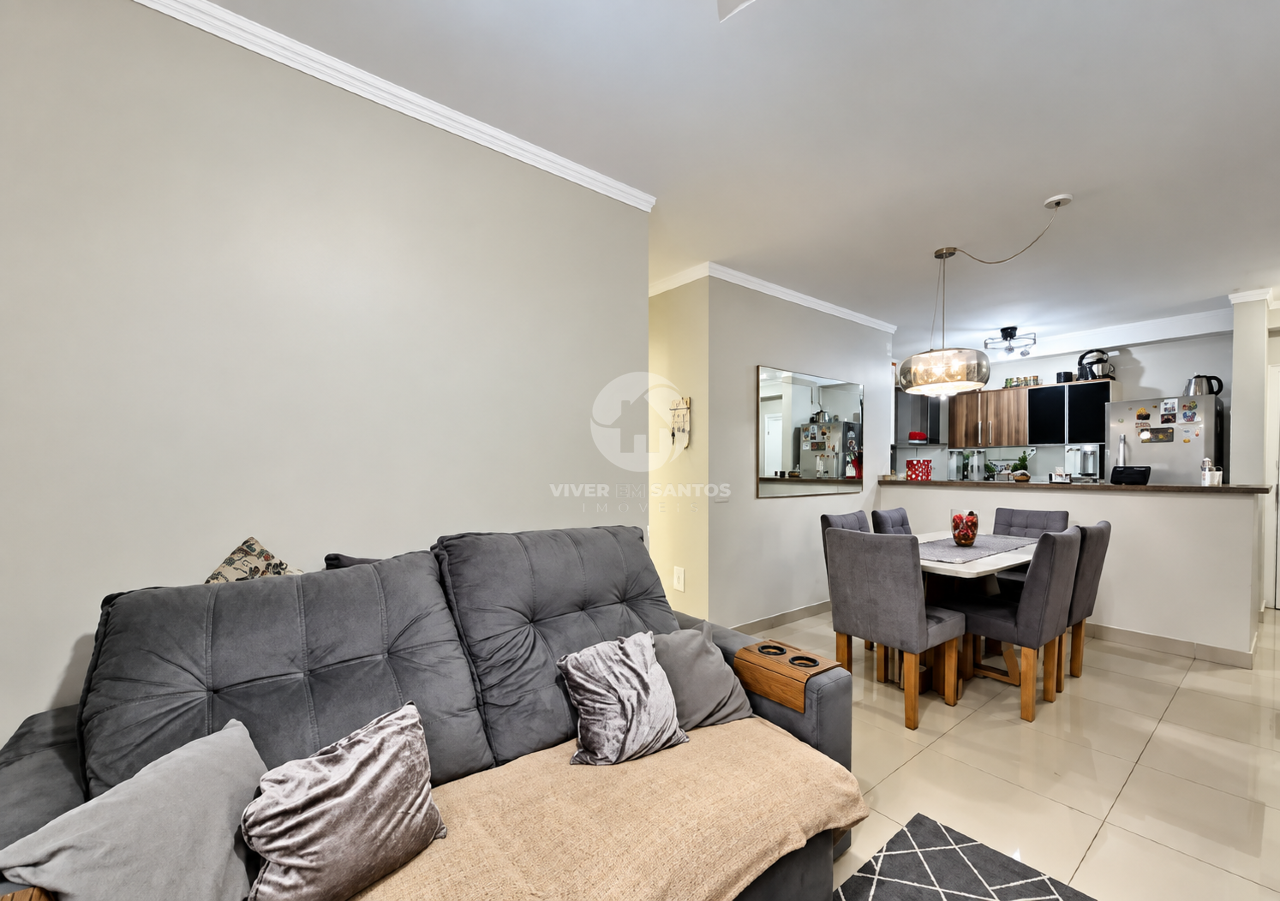 Apartamento com 3 quartos e lazer completo na Ponta da Praia em Ponta da Praia, Santos — foto 2