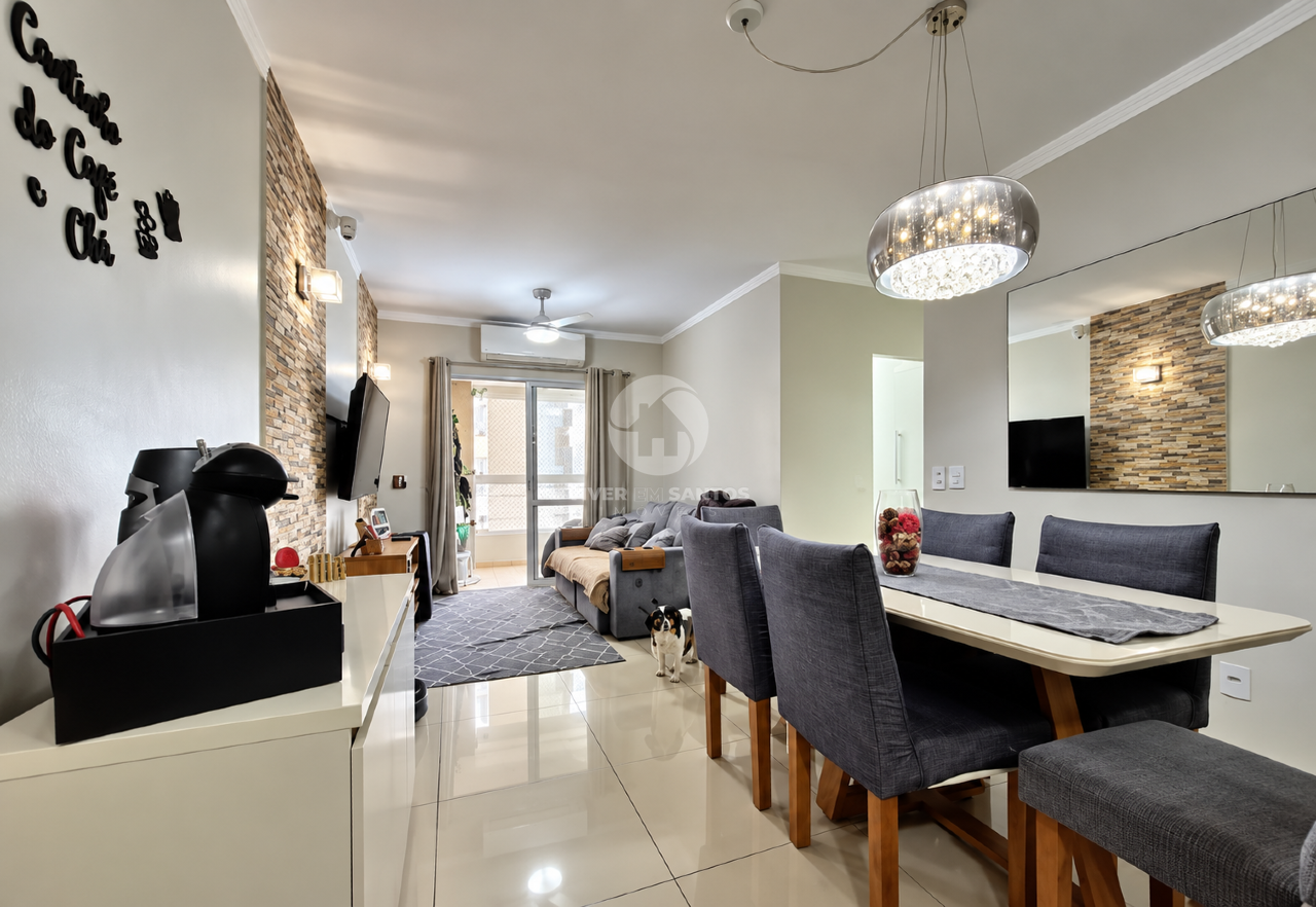 Apartamento com 3 quartos e lazer completo na Ponta da Praia em Ponta da Praia, Santos — foto 5
