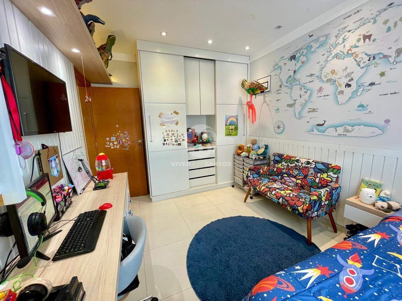 Belíssima Casa Sobreposta Alta à Venda – 5 Dormitórios (2 Suítes) – Marapé – Santos SP em Marapé, Santos — foto 15