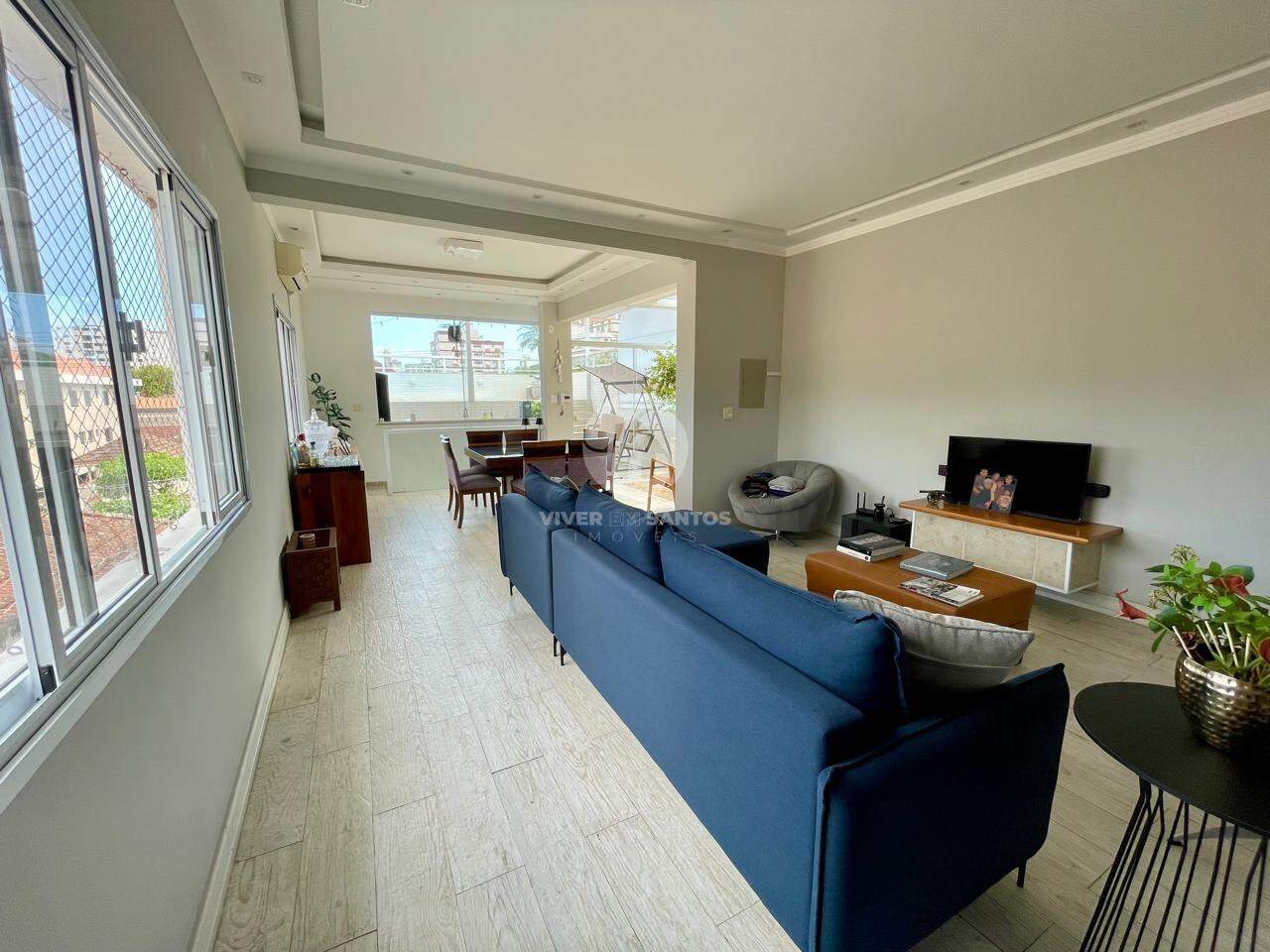 Belíssima Casa Sobreposta Alta à Venda – 5 Dormitórios (2 Suítes) – Marapé – Santos SP em Marapé, Santos — foto 26