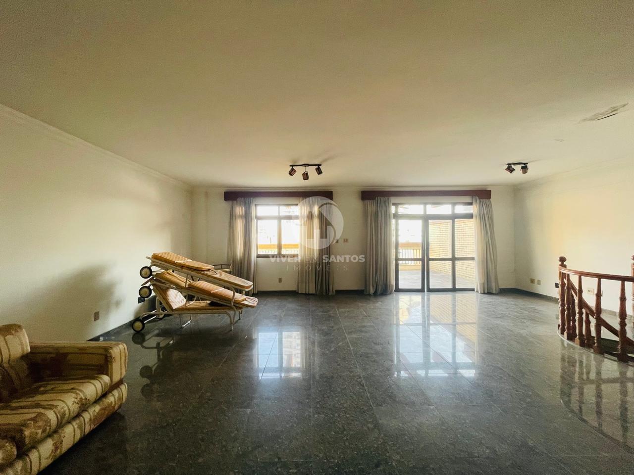 Cobertura Duplex 495 m², 3 Dormitórios, Piscina, Churrasqueira e 3 Vagas Fechadas no Boqueirão – Santos/SP em Boqueirão, Santos — foto 9