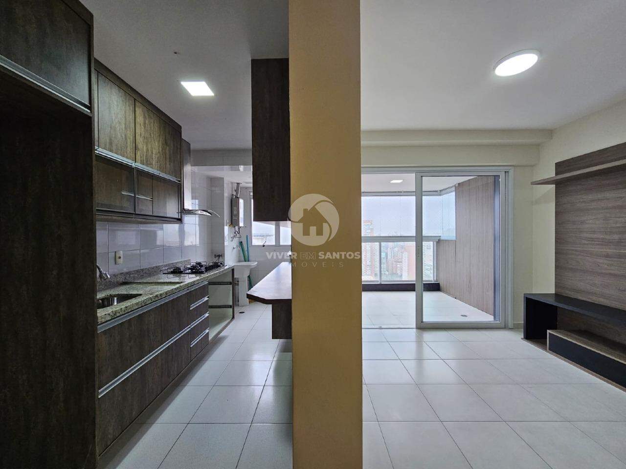 VENHA MORAR NESTE APARTAMENTO VISTA MAR COM LAZER NO GONZAGA! em Gonzaga, Santos — foto 5
