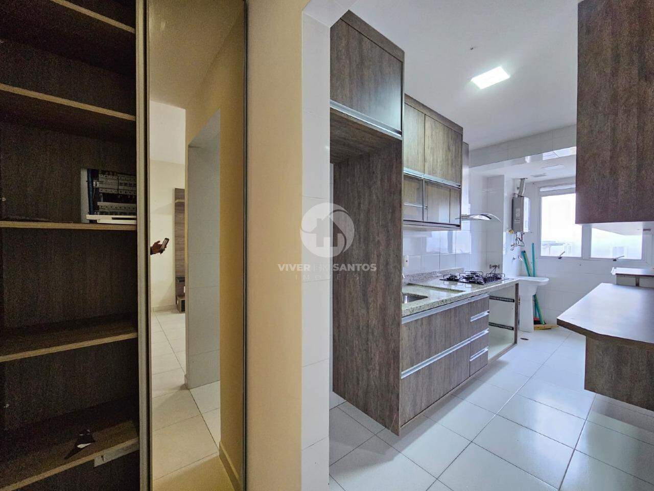 VENHA MORAR NESTE APARTAMENTO VISTA MAR COM LAZER NO GONZAGA! em Gonzaga, Santos — foto 3