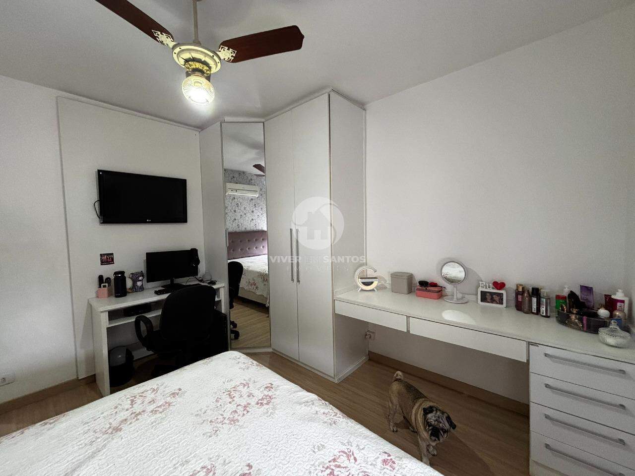 Amplo e Reformado – 3 Dorms (1 Suíte) com 150 m² e Vaga Demarcada no Campo Grande em Campo Grande, Santos — foto 12