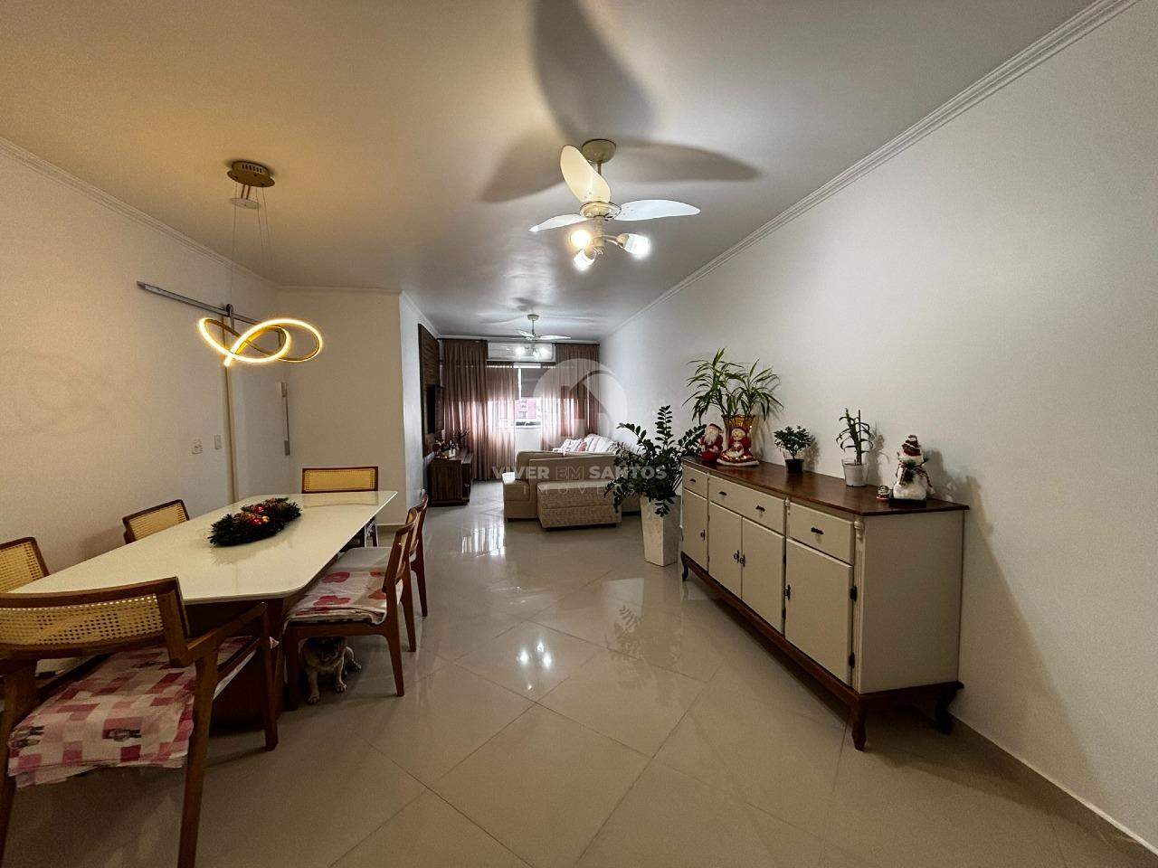 Amplo e Reformado – 3 Dorms (1 Suíte) com 150 m² e Vaga Demarcada no Campo Grande em Campo Grande, Santos — foto 3