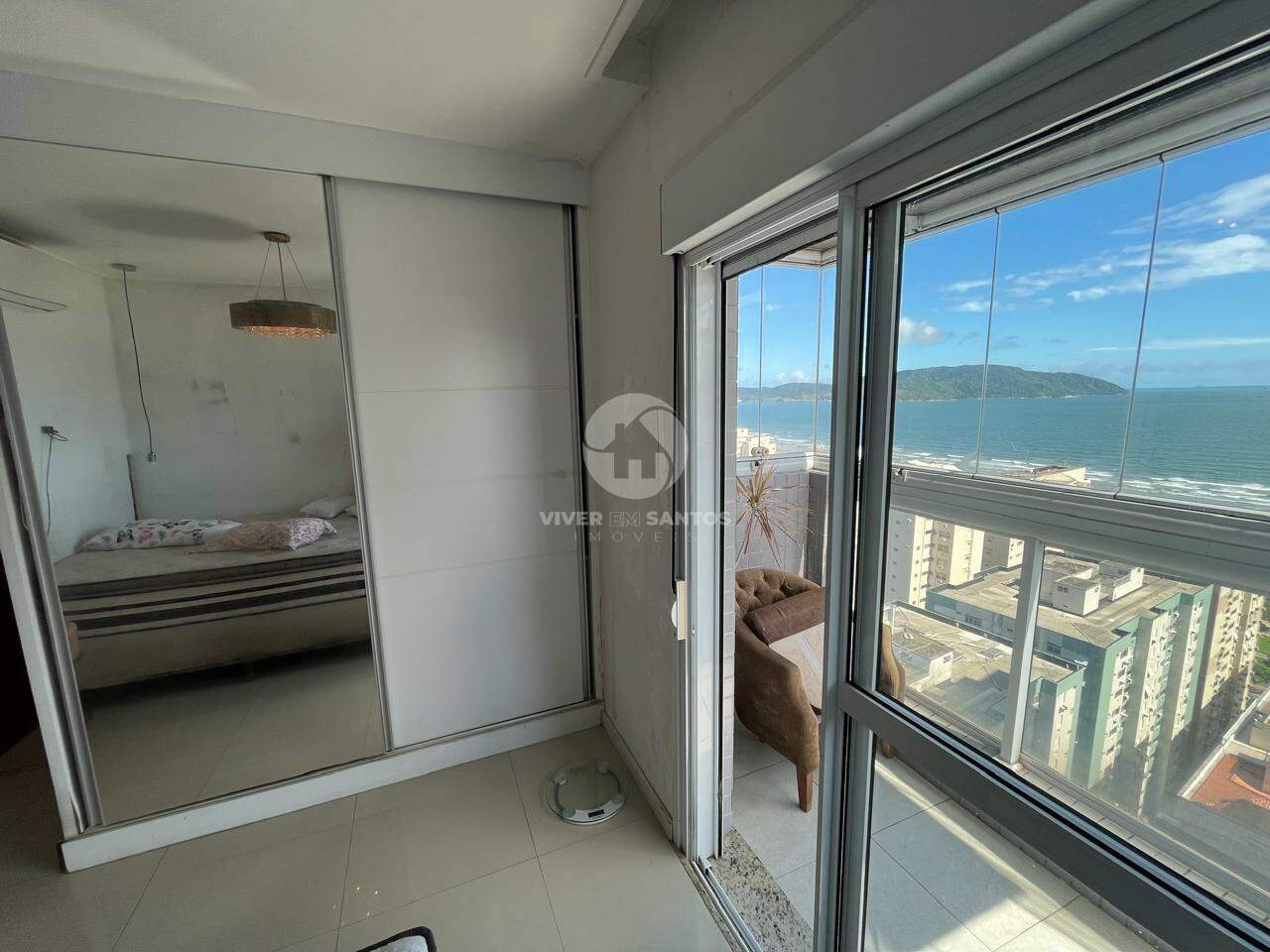 Comprar apartamento Duplex - Pompéia andar alto com varanda e vista mar . em Pompéia, Santos — foto 16