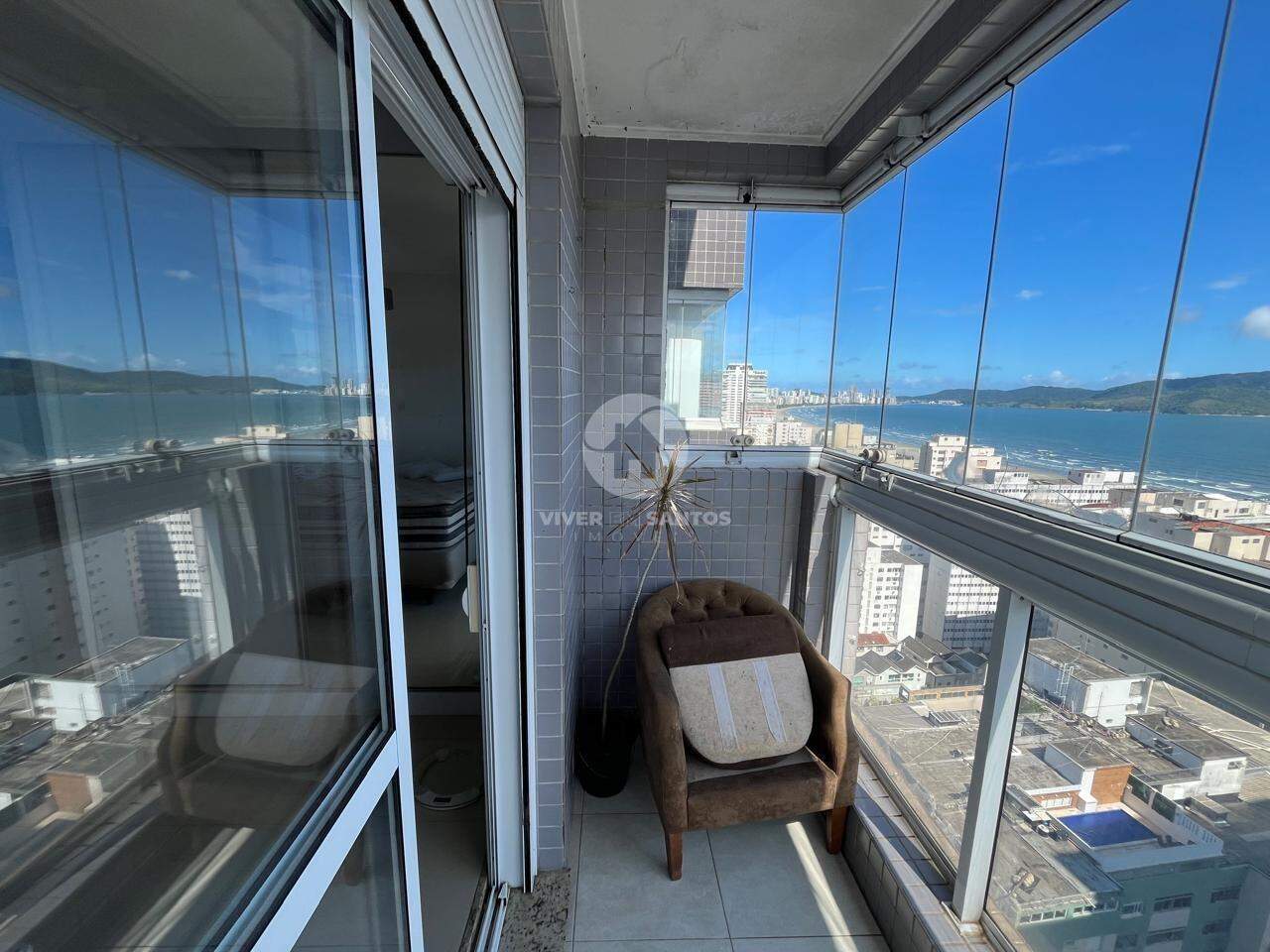 Comprar apartamento Duplex - Pompéia andar alto com varanda e vista mar . em Pompéia, Santos — foto 24
