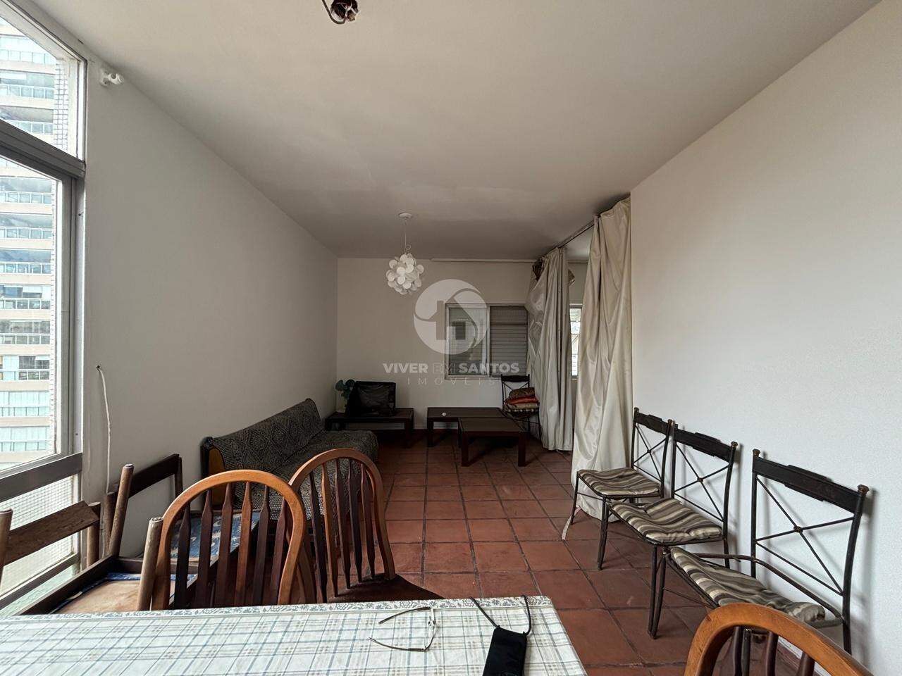 Apartamento Residencial com Vista para o Mar em Boqueirão, Santos em Boqueirão, Santos — foto 2