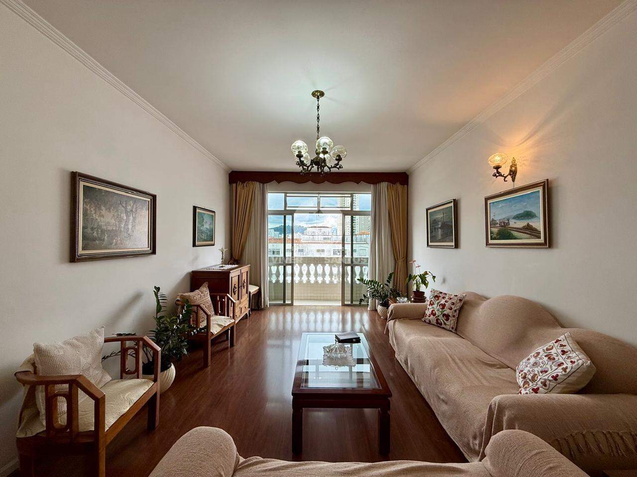 Apartamento 3 dormitórios com Suíte, Varanda de Frente e Dependência- Gonzaga em Gonzaga, Santos — foto 3
