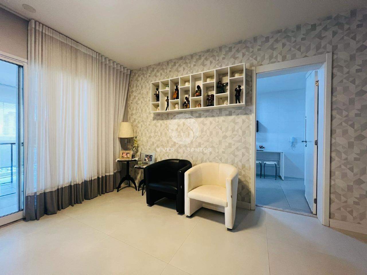 Apartamento luxuoso com 3 suítes à venda na Vila Rica em Santos em Boqueirão, Santos — foto 4