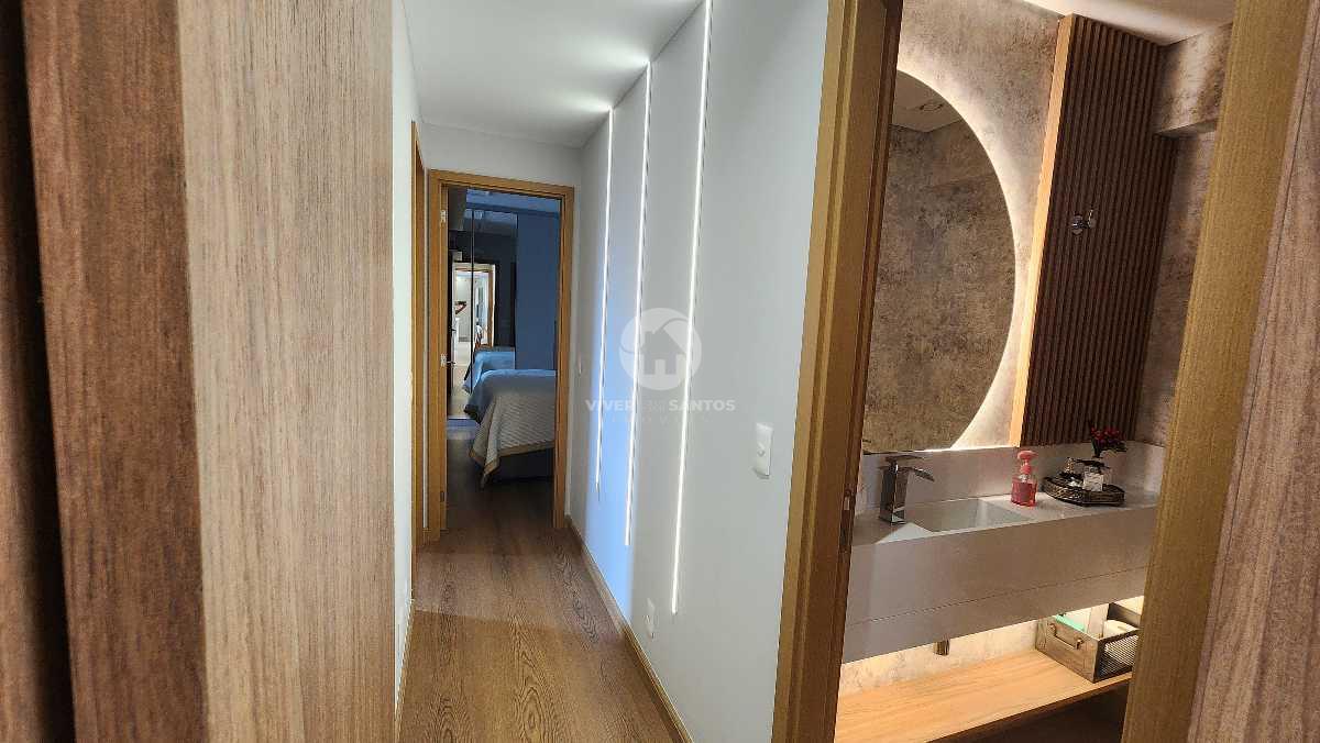 Apartamento 3 suítes PORTEIRA FECHADA com vista mar e varanda gourmet – Santos, Gonzaga, 2 vagas em Gonzaga, Santos — foto 10