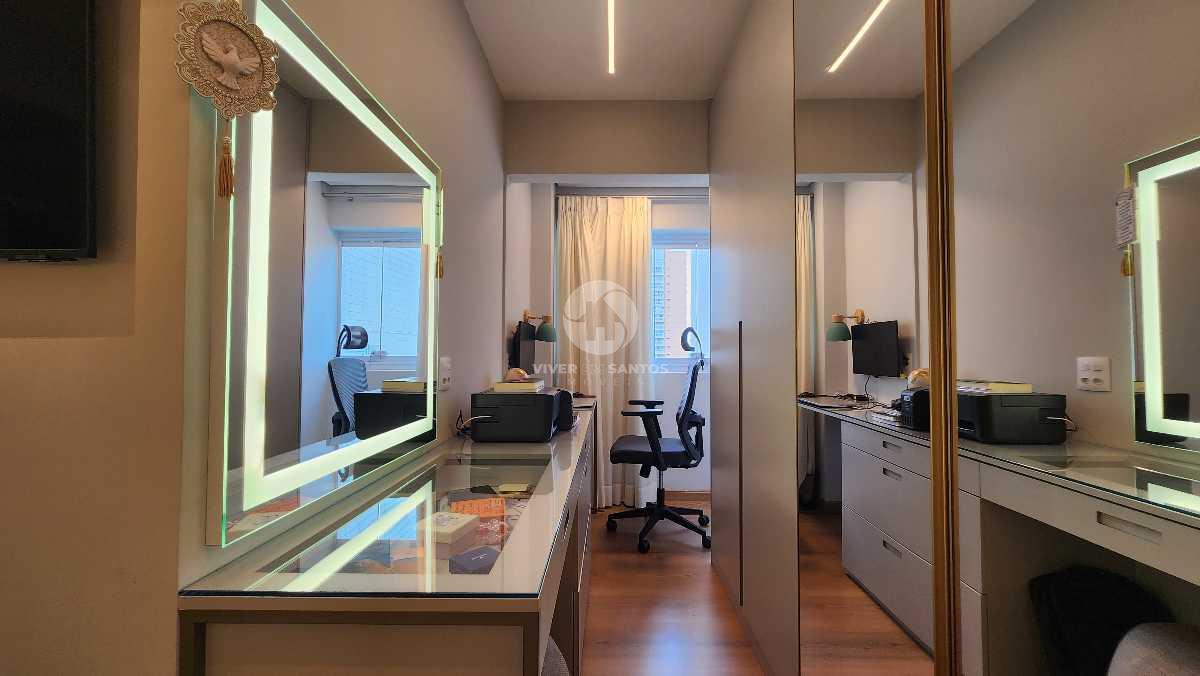 Apartamento 3 suítes PORTEIRA FECHADA com vista mar e varanda gourmet – Santos, Gonzaga, 2 vagas em Gonzaga, Santos — foto 14