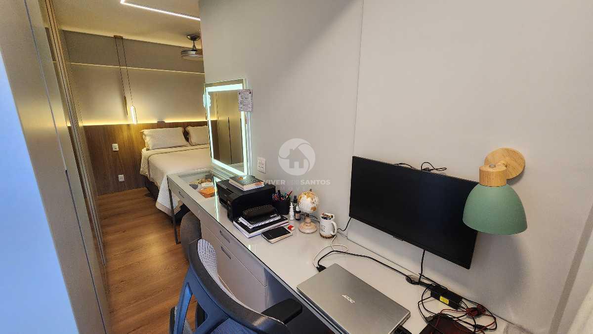 Apartamento 3 suítes PORTEIRA FECHADA com vista mar e varanda gourmet – Santos, Gonzaga, 2 vagas em Gonzaga, Santos — foto 13