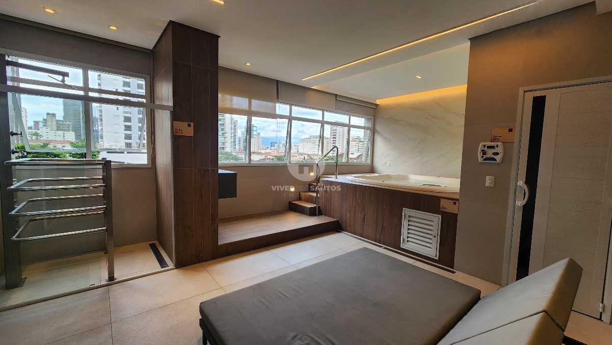Apartamento 3 suítes PORTEIRA FECHADA com vista mar e varanda gourmet – Santos, Gonzaga, 2 vagas em Gonzaga, Santos — foto 20