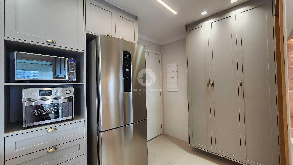 Apartamento 3 suítes PORTEIRA FECHADA com vista mar e varanda gourmet – Santos, Gonzaga, 2 vagas em Gonzaga, Santos — foto 7