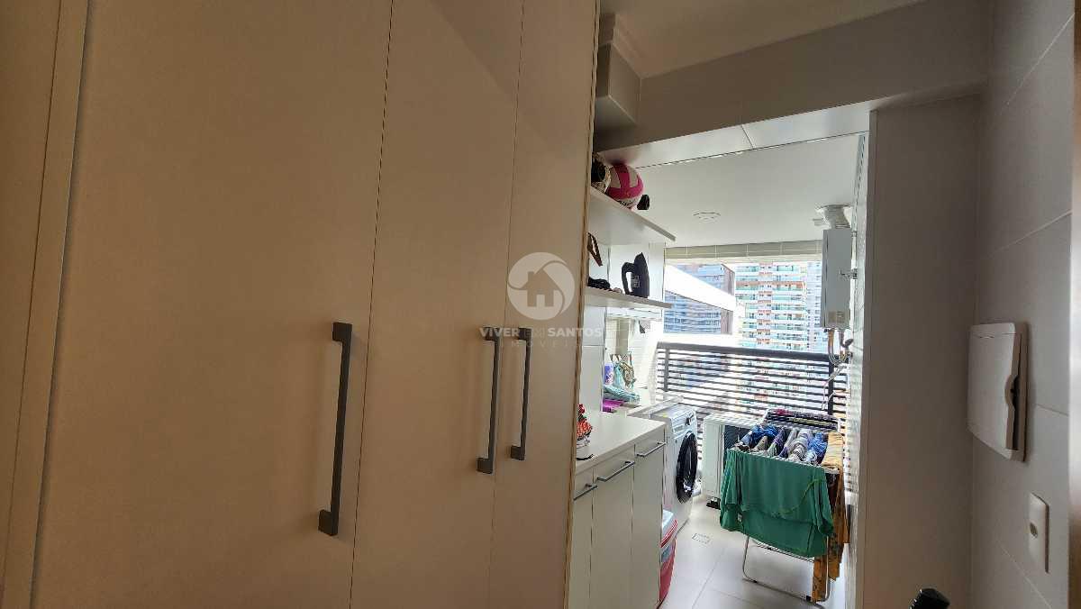 Apartamento 3 suítes PORTEIRA FECHADA com vista mar e varanda gourmet – Santos, Gonzaga, 2 vagas em Gonzaga, Santos — foto 8