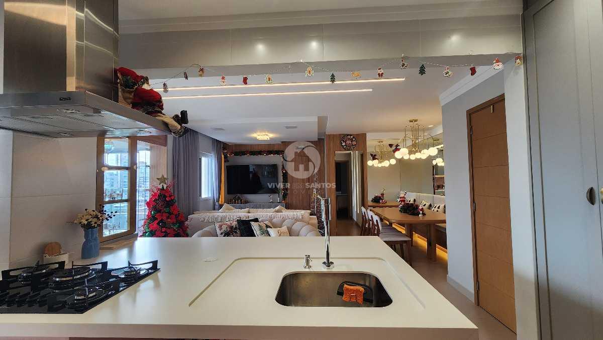 Apartamento 3 suítes PORTEIRA FECHADA com vista mar e varanda gourmet – Santos, Gonzaga, 2 vagas em Gonzaga, Santos — foto 5