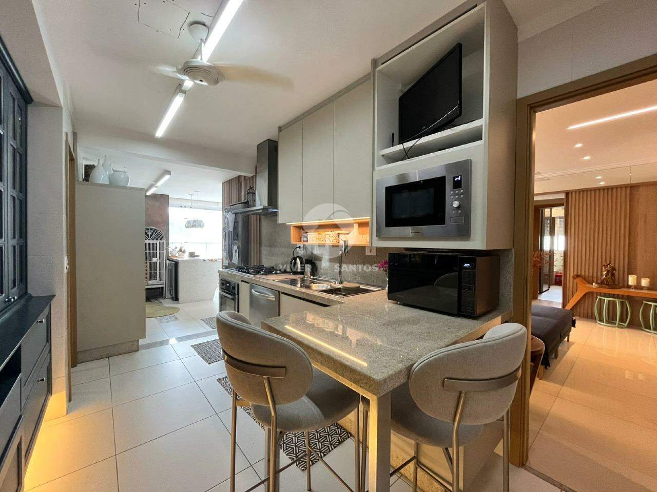VARANDA GOURMET ESPAÇOSA COM 3 SUITES E LAZER COMPLETO NO GONZAGA em Gonzaga, Santos — foto 12