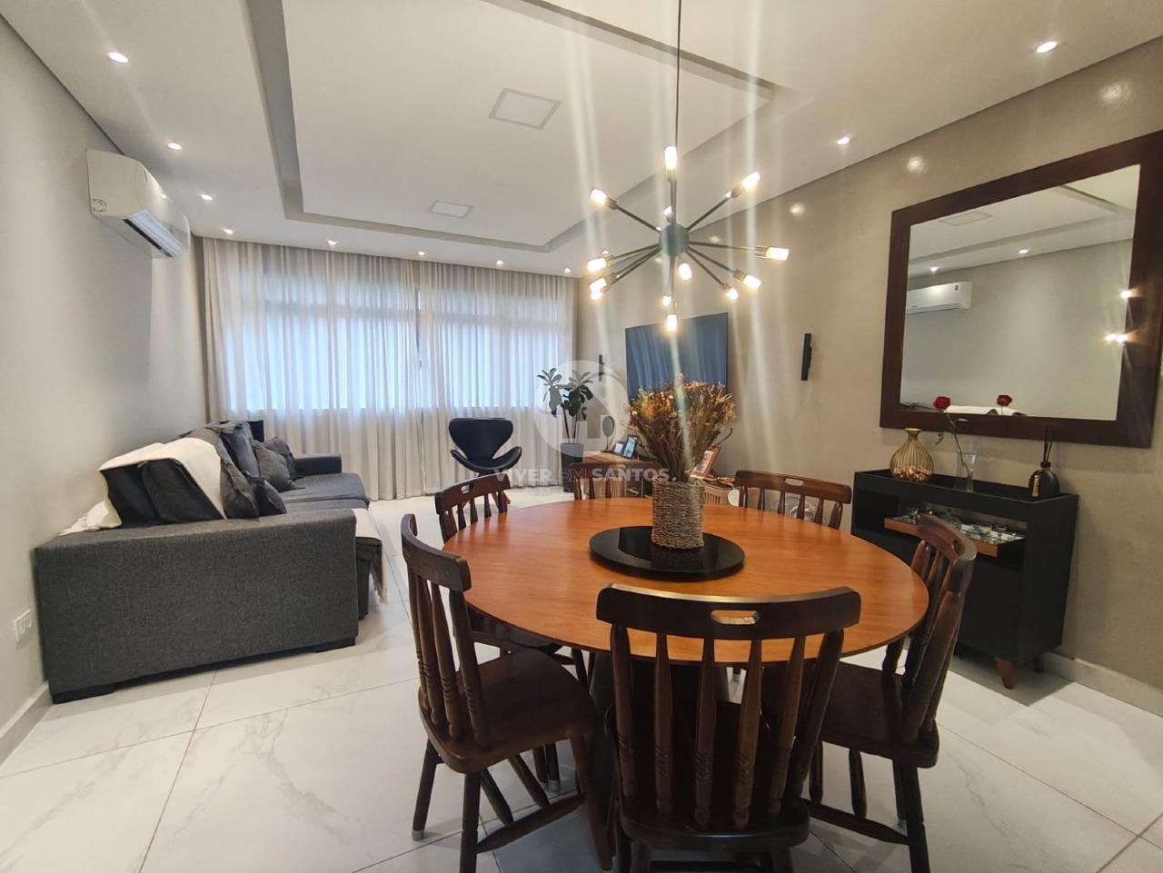 Apartamento 3 dormitórios com suíte e closet Reformado- Santos em Gonzaga, Santos — foto 4