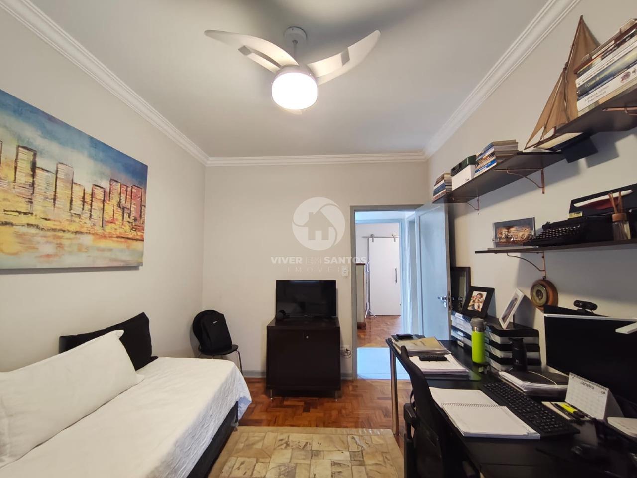 Apartamento 3 dormitórios com suíte e closet Reformado- Santos em Gonzaga, Santos — foto 11