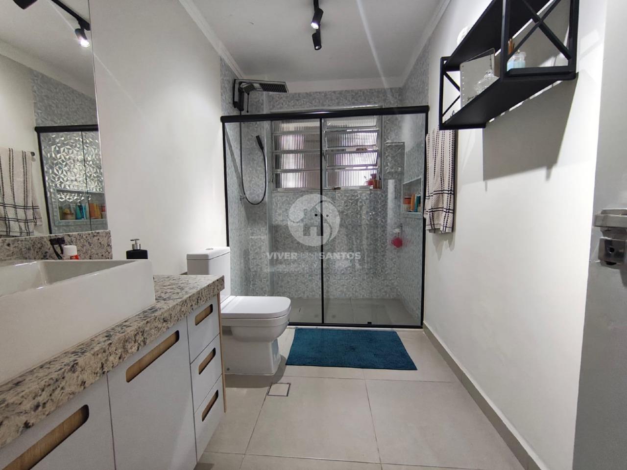 Apartamento 3 dormitórios com suíte e closet Reformado- Santos em Gonzaga, Santos — foto 10