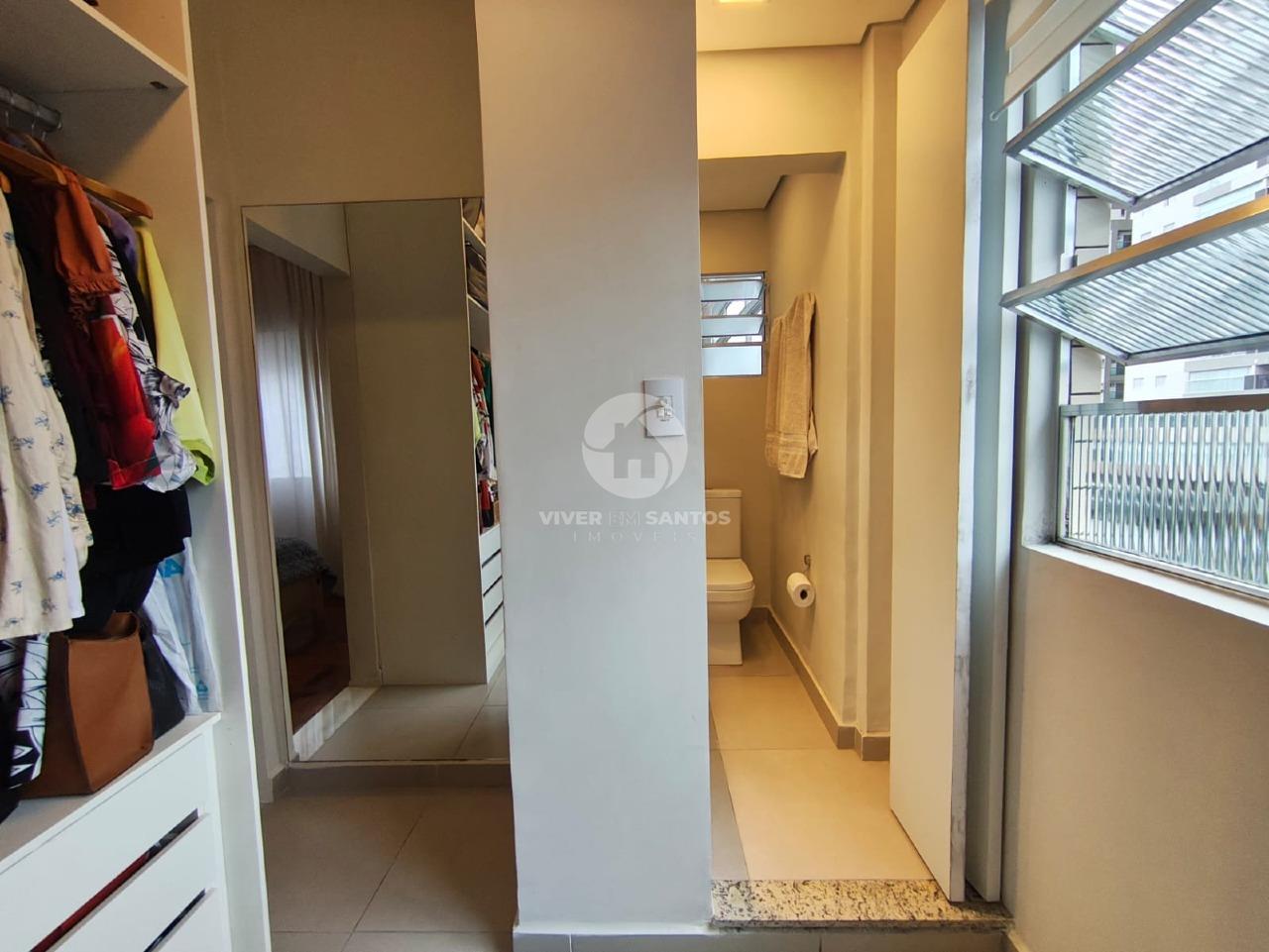 Apartamento 3 dormitórios com suíte e closet Reformado- Santos em Gonzaga, Santos — foto 15