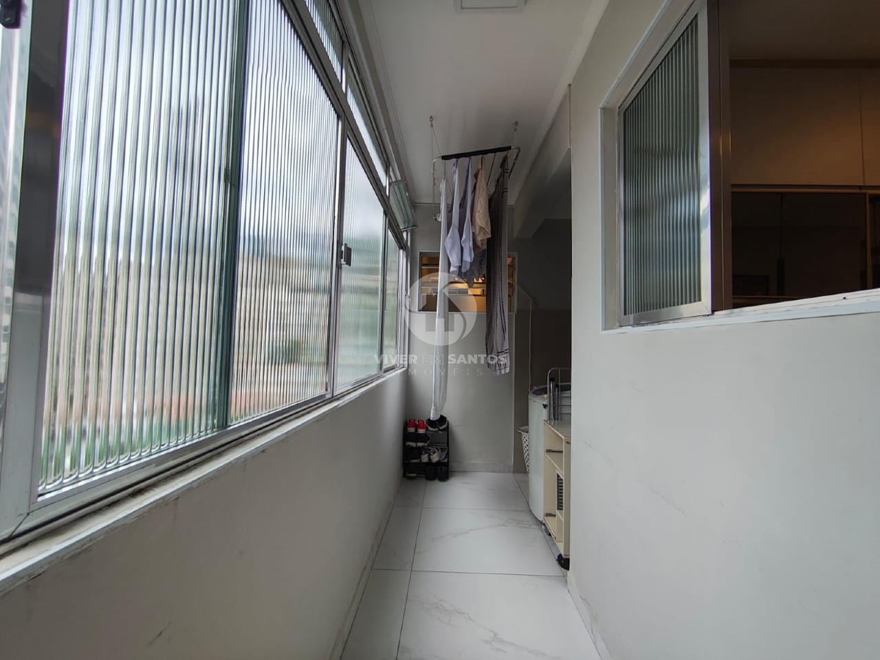 Apartamento 3 dormitórios com suíte e closet Reformado- Santos em Gonzaga, Santos — foto 22