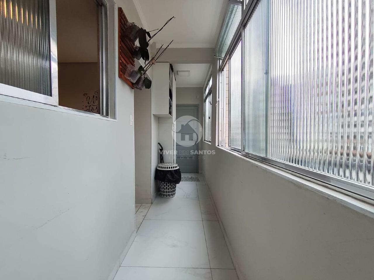 Apartamento 3 dormitórios com suíte e closet Reformado- Santos em Gonzaga, Santos — foto 23