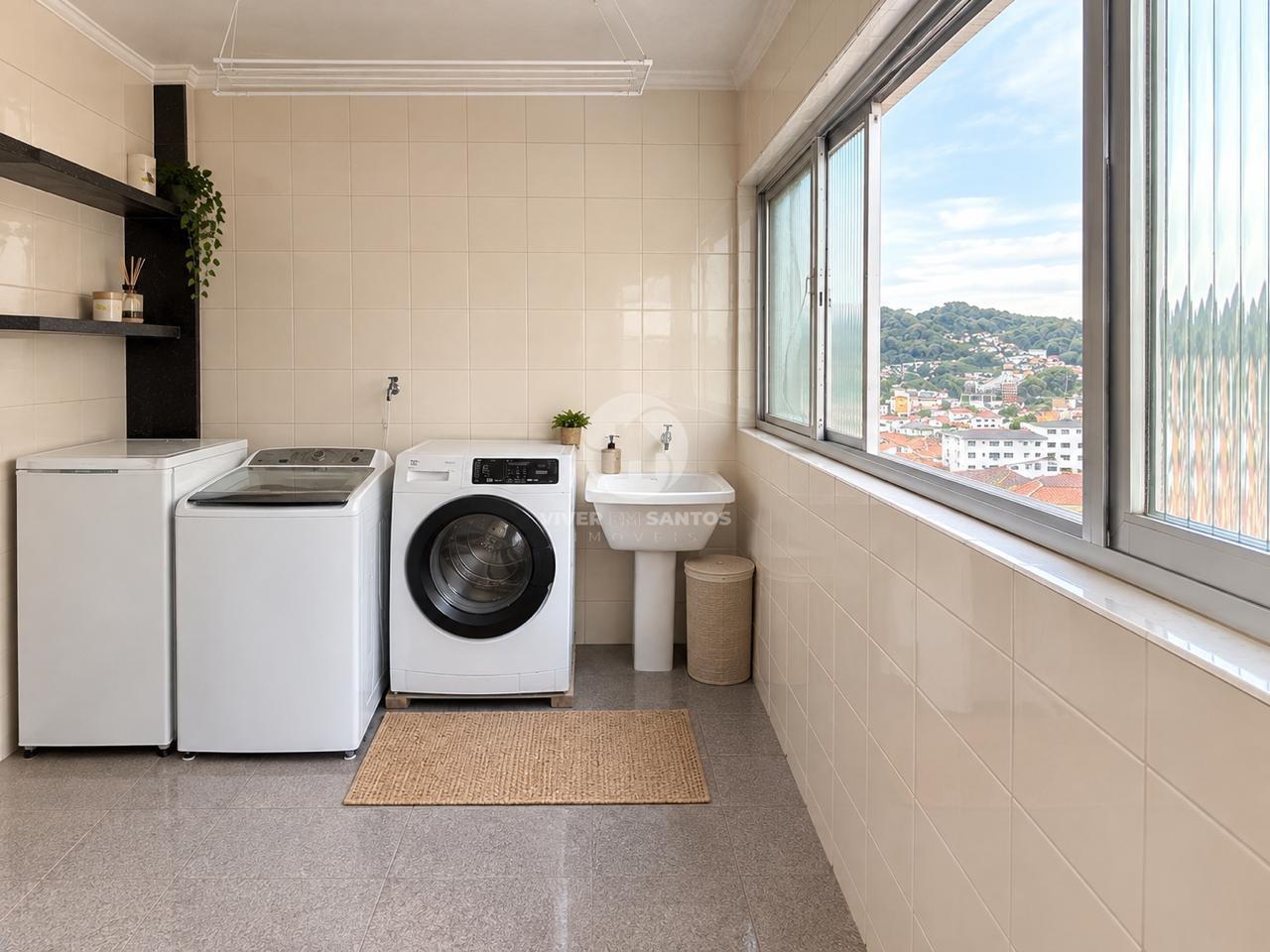 Apartamento Vista Livre 2 Dormitórios com dependência - Marapé- Santos em Marapé, Santos — foto 14