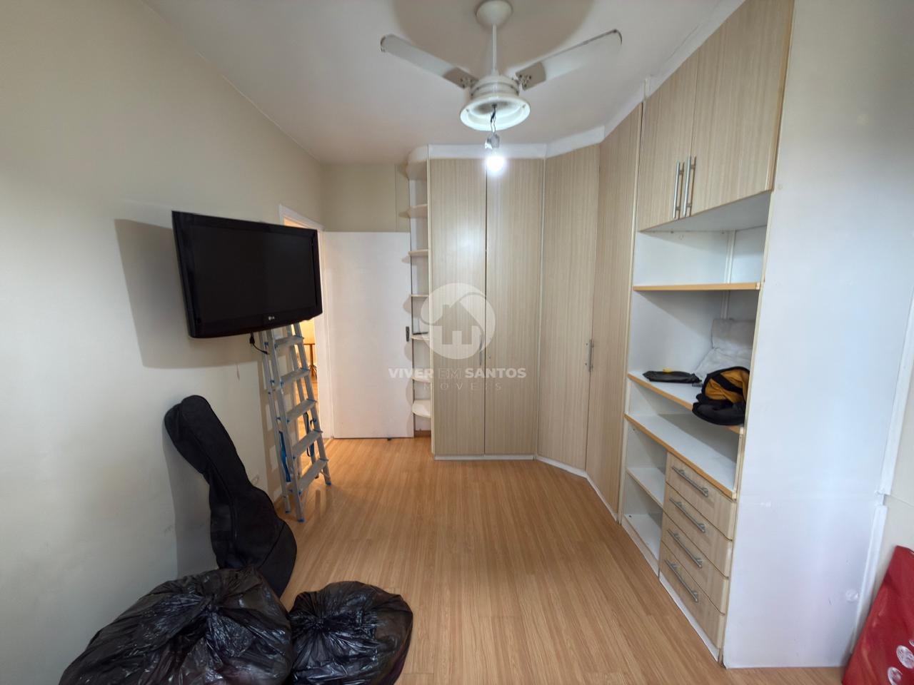 Apartamento Vista Livre 2 Dormitórios com dependência - Marapé- Santos em Marapé, Santos — foto 9