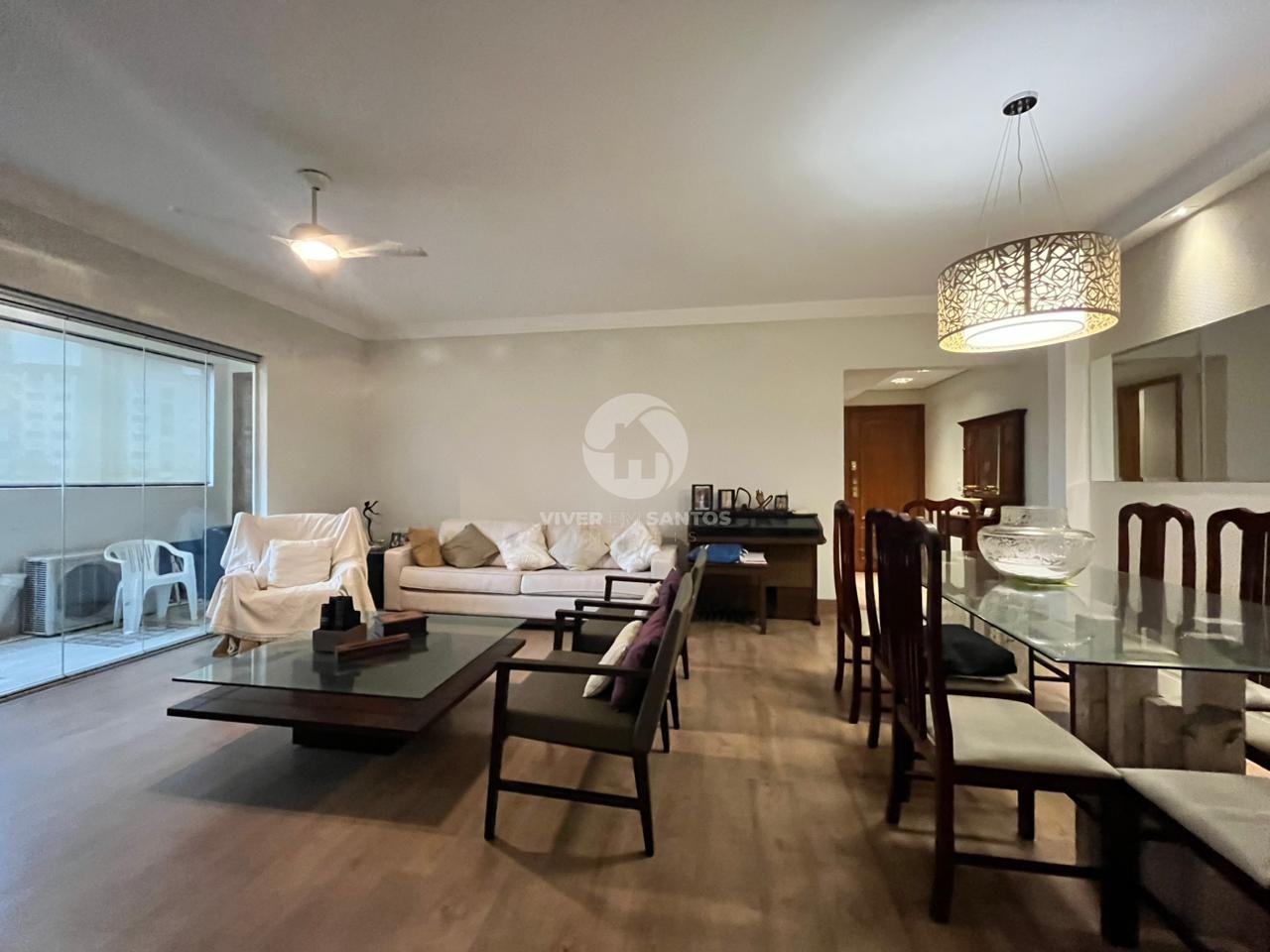 Apartamento reformado 3 quartos, 2 suites de frente, Gonzaga em Gonzaga, Santos — foto 3