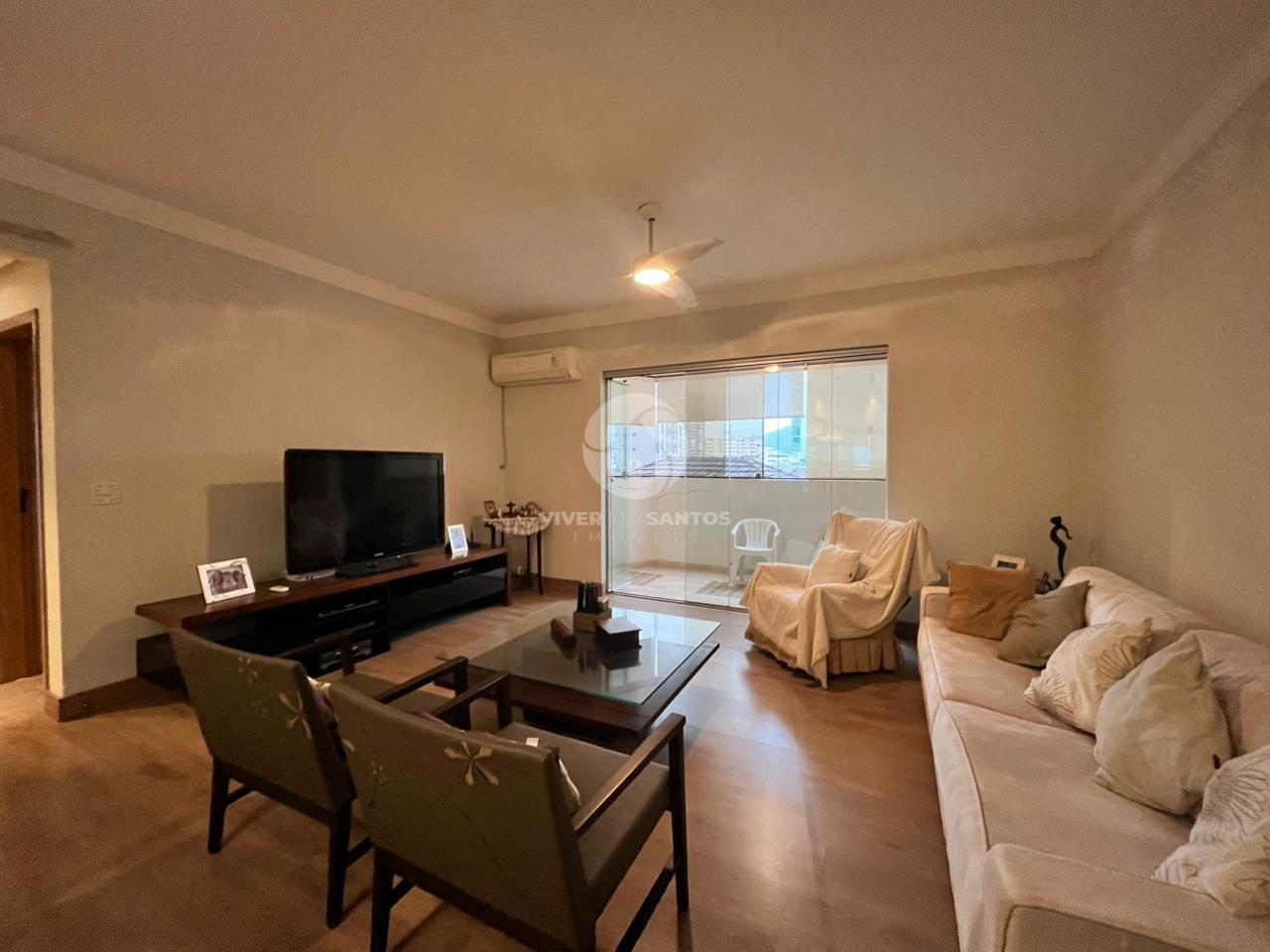 Apartamento reformado 3 quartos, 2 suites de frente, Gonzaga em Gonzaga, Santos — foto 2