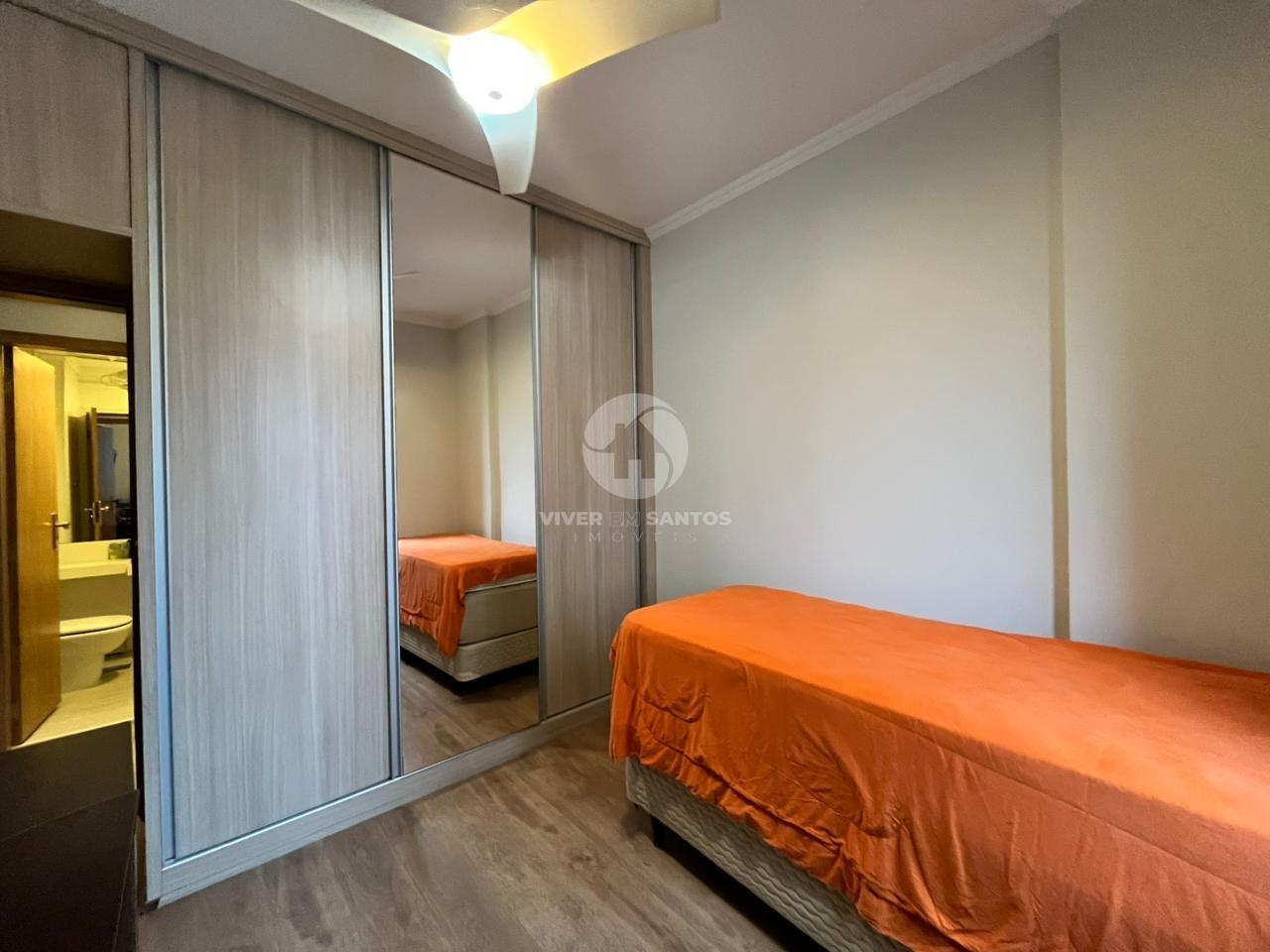 Apartamento reformado 3 quartos, 2 suites de frente, Gonzaga em Gonzaga, Santos — foto 13