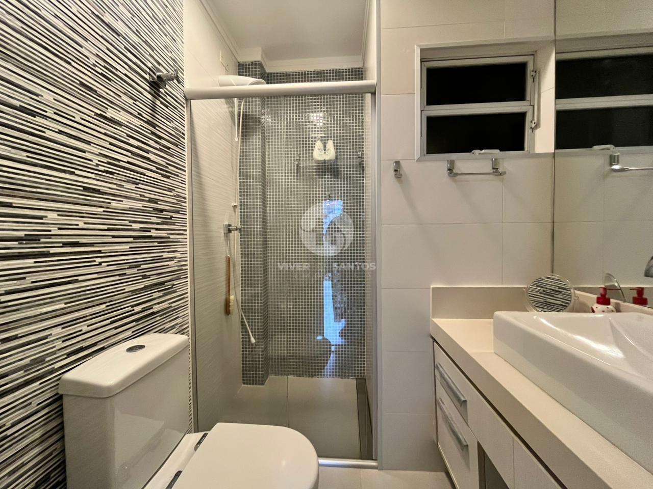 Apartamento reformado 3 quartos, 2 suites de frente, Gonzaga em Gonzaga, Santos — foto 11