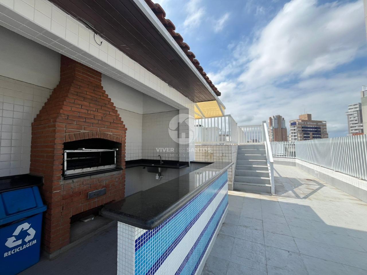 Apartamento reformado 3 quartos, 2 suites de frente, Gonzaga em Gonzaga, Santos — foto 25