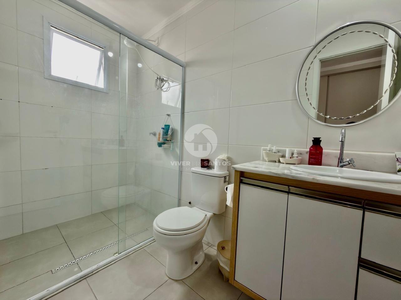 Apartamento seminovo com 2 dormitórios, suíte, sacada e lazer no Marapé – Santos em Marapé, Santos — foto 17