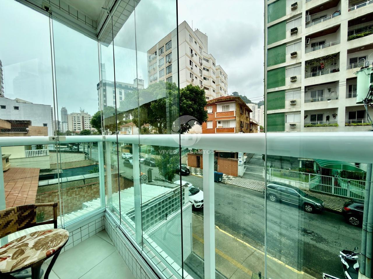 Apartamento seminovo com 2 dormitórios, suíte, sacada e lazer no Marapé – Santos em Marapé, Santos — foto 16