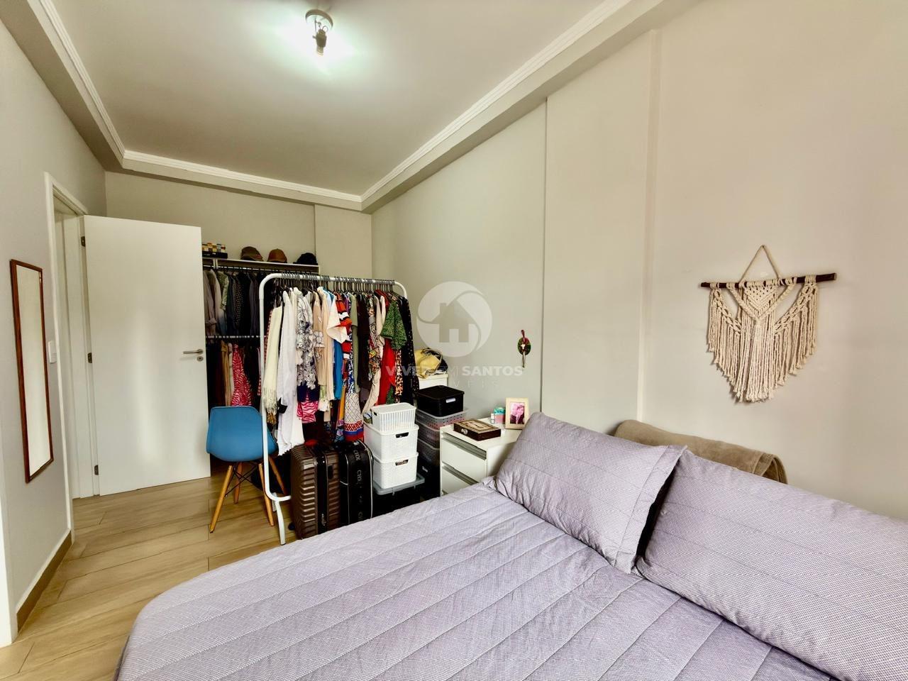 Apartamento seminovo com 2 dormitórios, suíte, sacada e lazer no Marapé – Santos em Marapé, Santos — foto 6