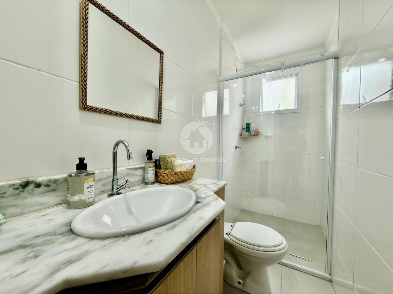 Apartamento seminovo com 2 dormitórios, suíte, sacada e lazer no Marapé – Santos em Marapé, Santos — foto 11