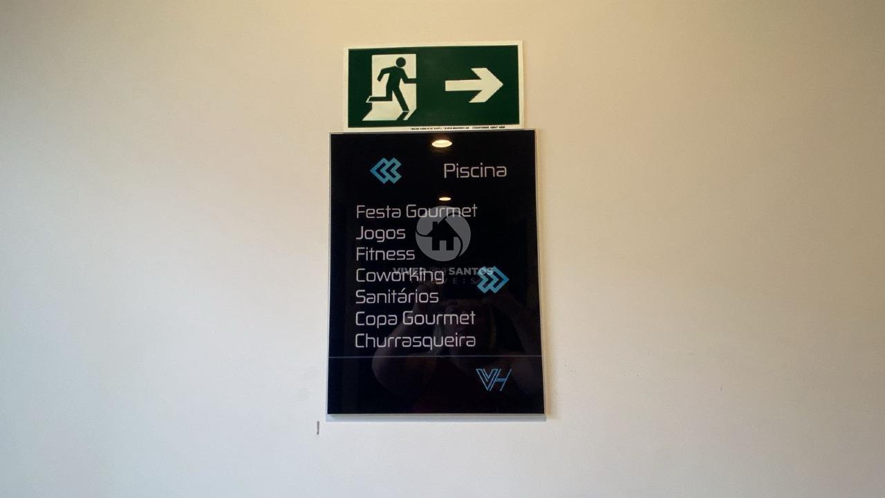 1 quarto 2 banheiros 1 vaga demarcada com lazer na cobertura Boqueirao em Boqueirão, Santos — foto 20