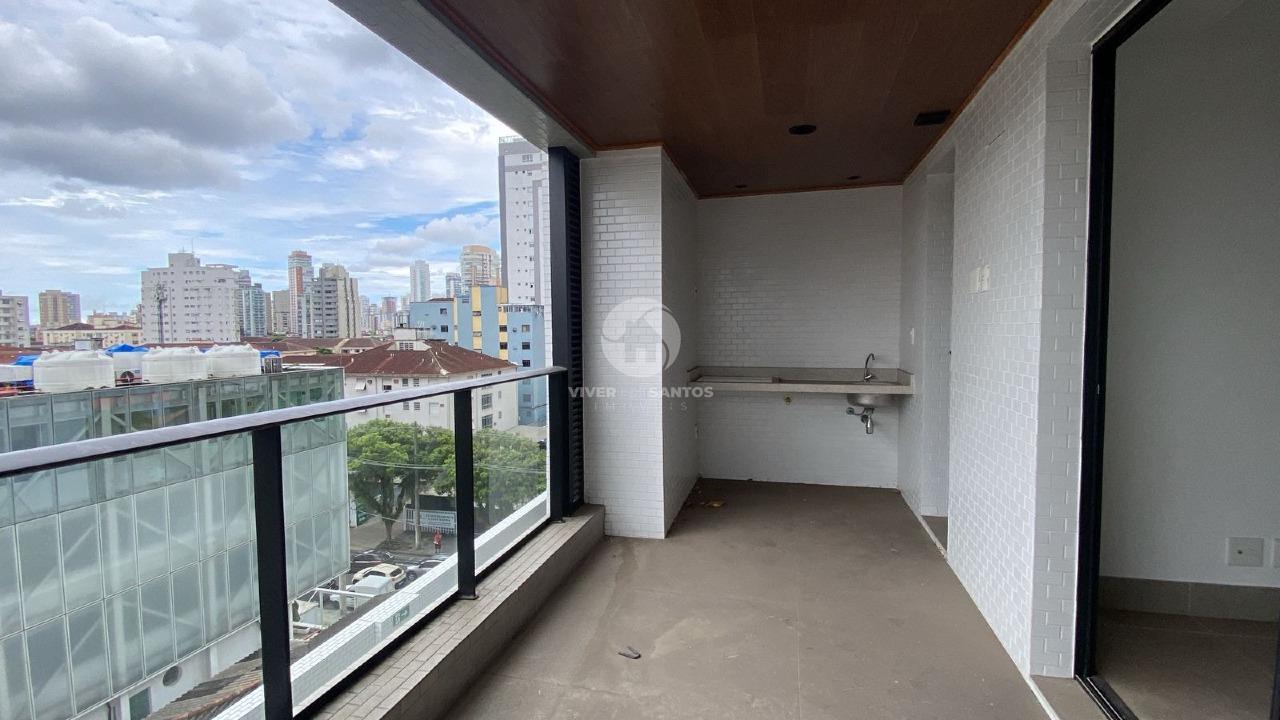 1 quarto 2 banheiros 1 vaga demarcada com lazer na cobertura Boqueirao em Boqueirão, Santos — foto 3
