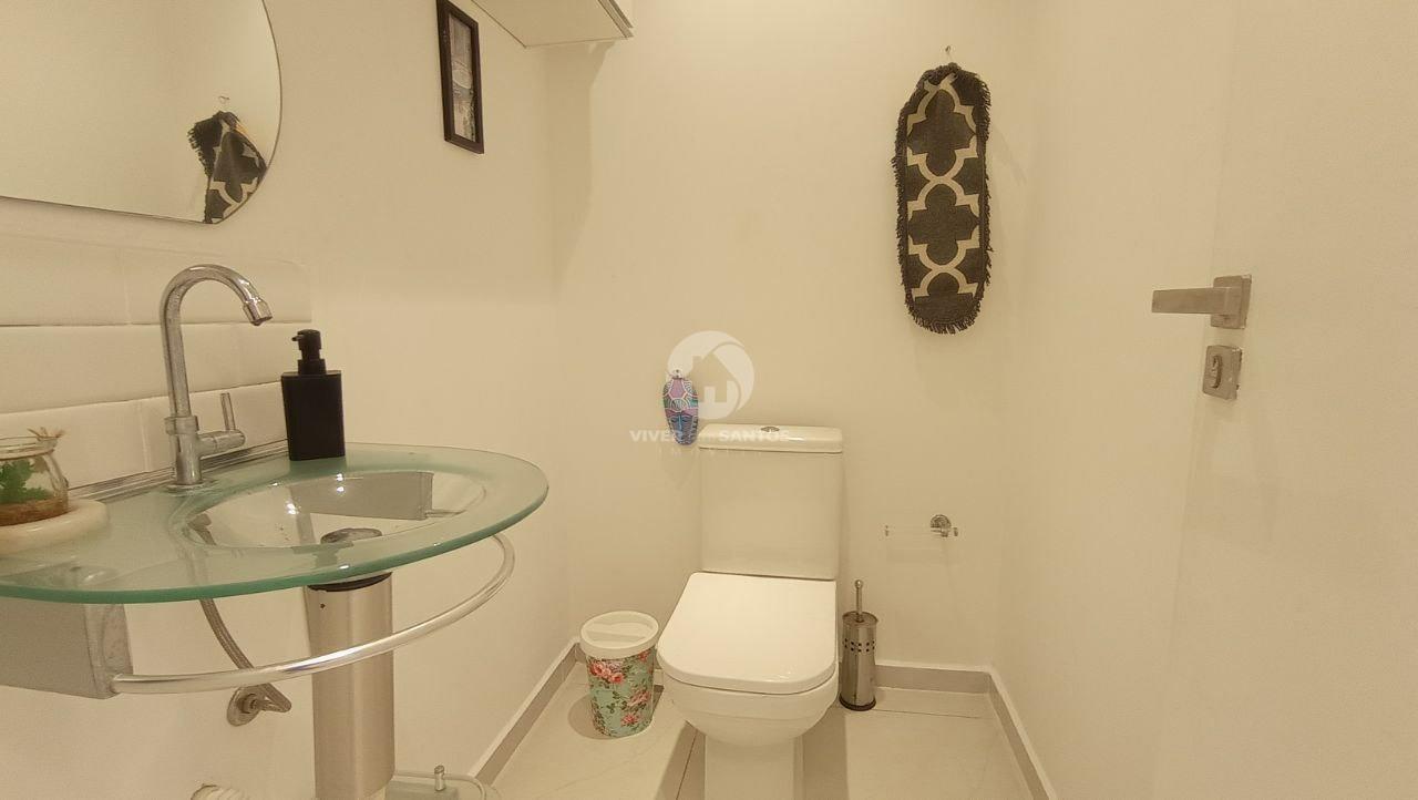 Apartamento frente ao mar com 3 dormitórios, varanda e 109 m² na Aparecida – Santos em Aparecida, Santos — foto 12