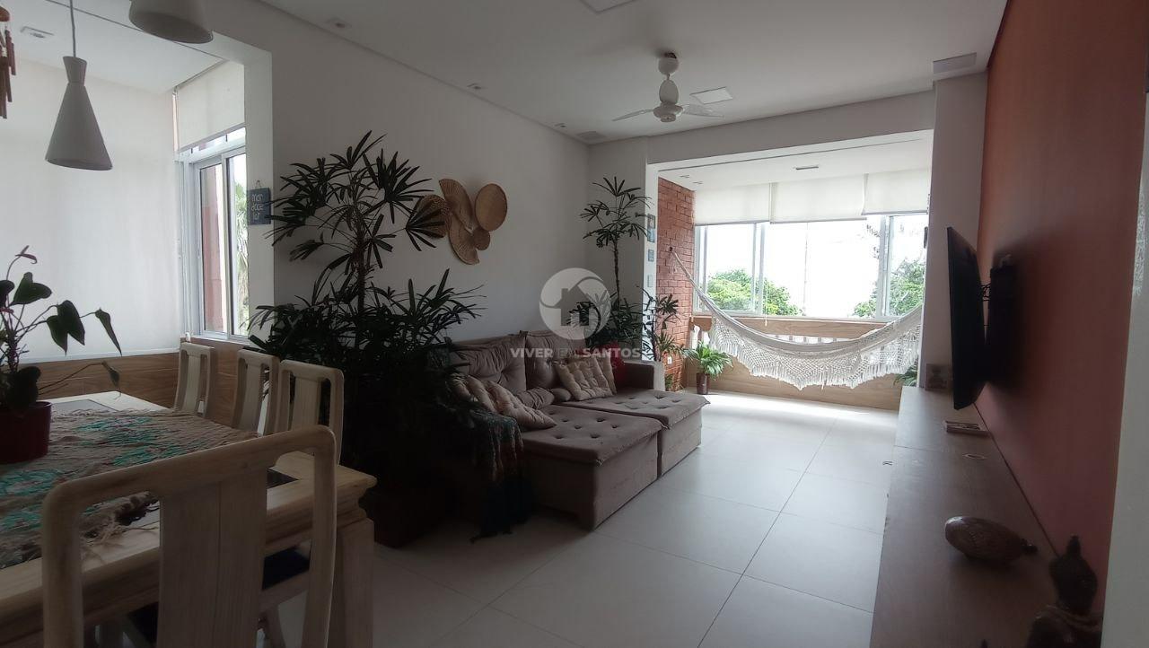 Apartamento frente ao mar com 3 dormitórios, varanda e 109 m² na Aparecida – Santos em Aparecida, Santos — foto 3