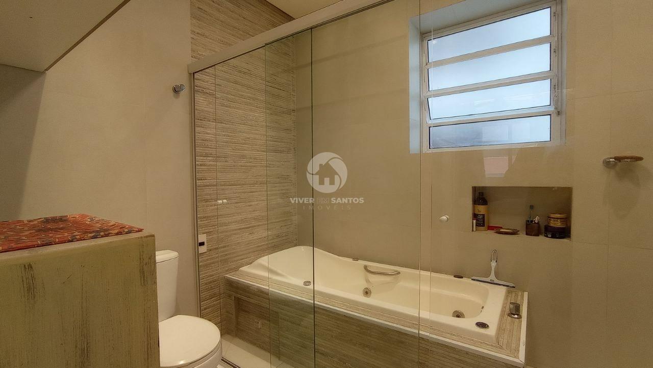 Apartamento frente ao mar com 3 dormitórios, varanda e 109 m² na Aparecida – Santos em Aparecida, Santos — foto 24
