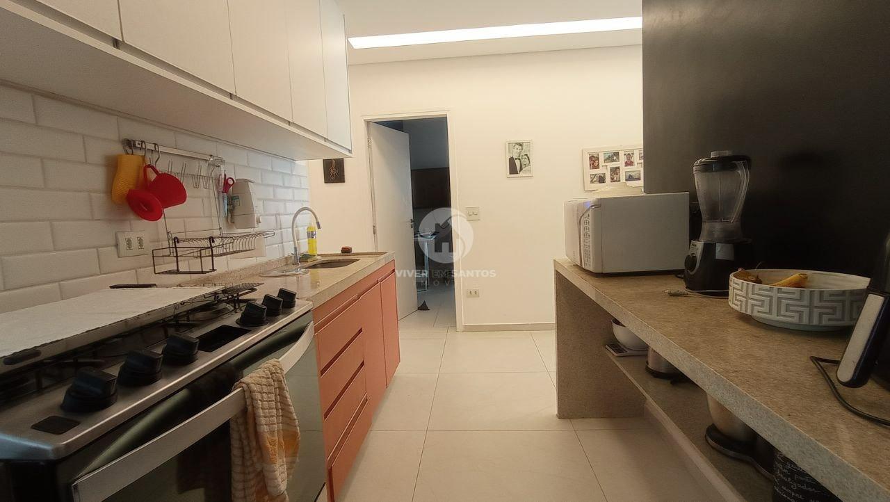 Apartamento frente ao mar com 3 dormitórios, varanda e 109 m² na Aparecida – Santos em Aparecida, Santos — foto 17