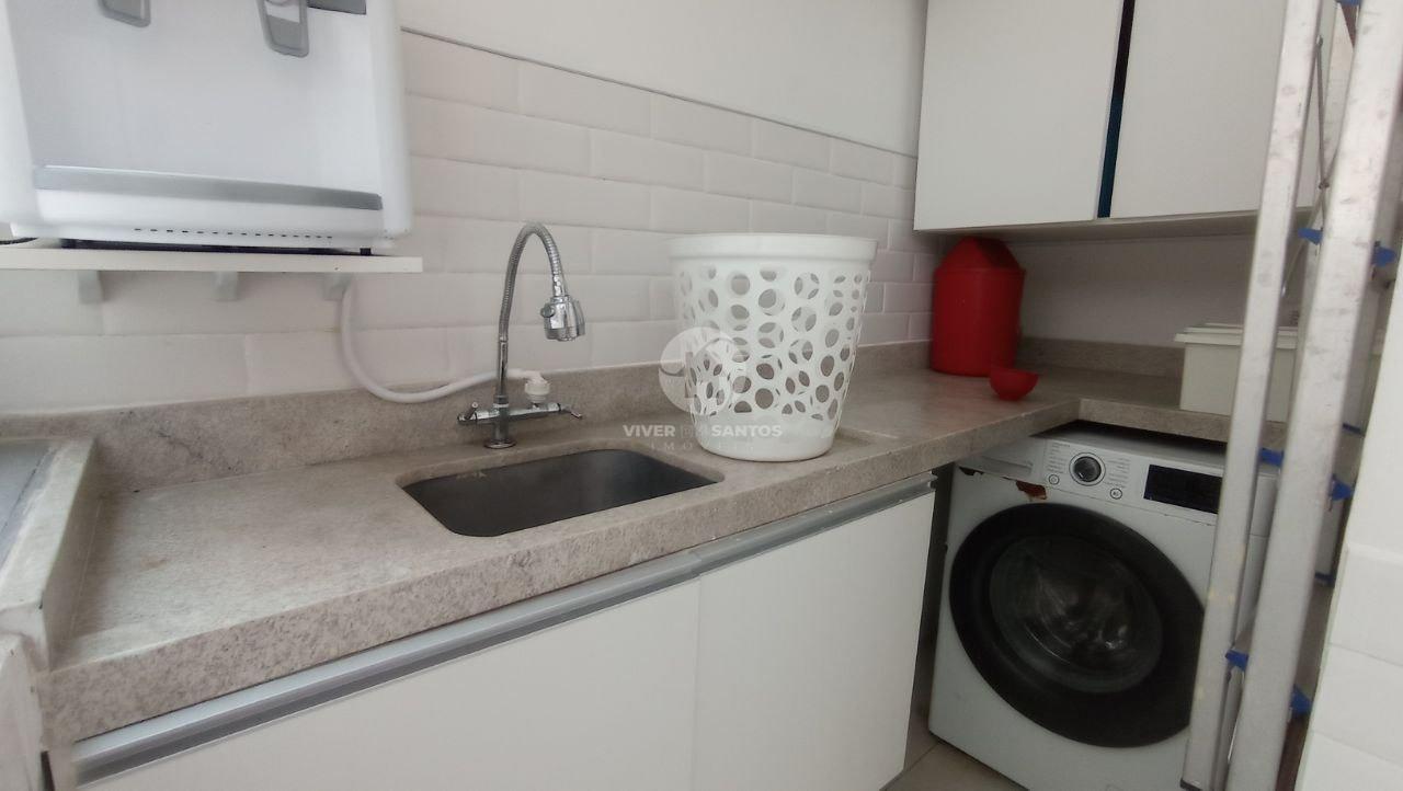 Apartamento frente ao mar com 3 dormitórios, varanda e 109 m² na Aparecida – Santos em Aparecida, Santos — foto 19