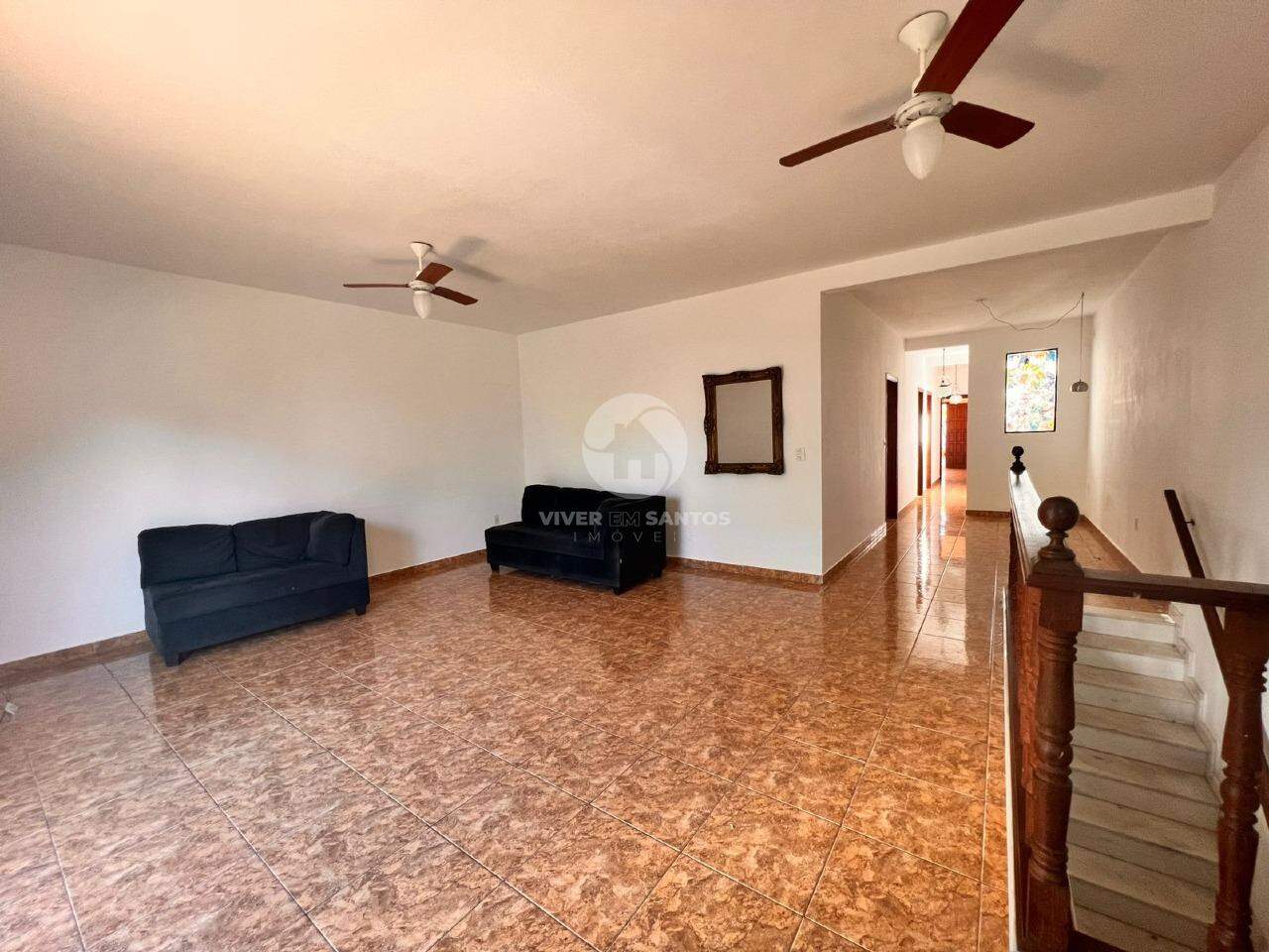 Casa sobreposta alta com 2 quartos e quintal no Boqueirão em Santos em Boqueirão, Santos — foto 5