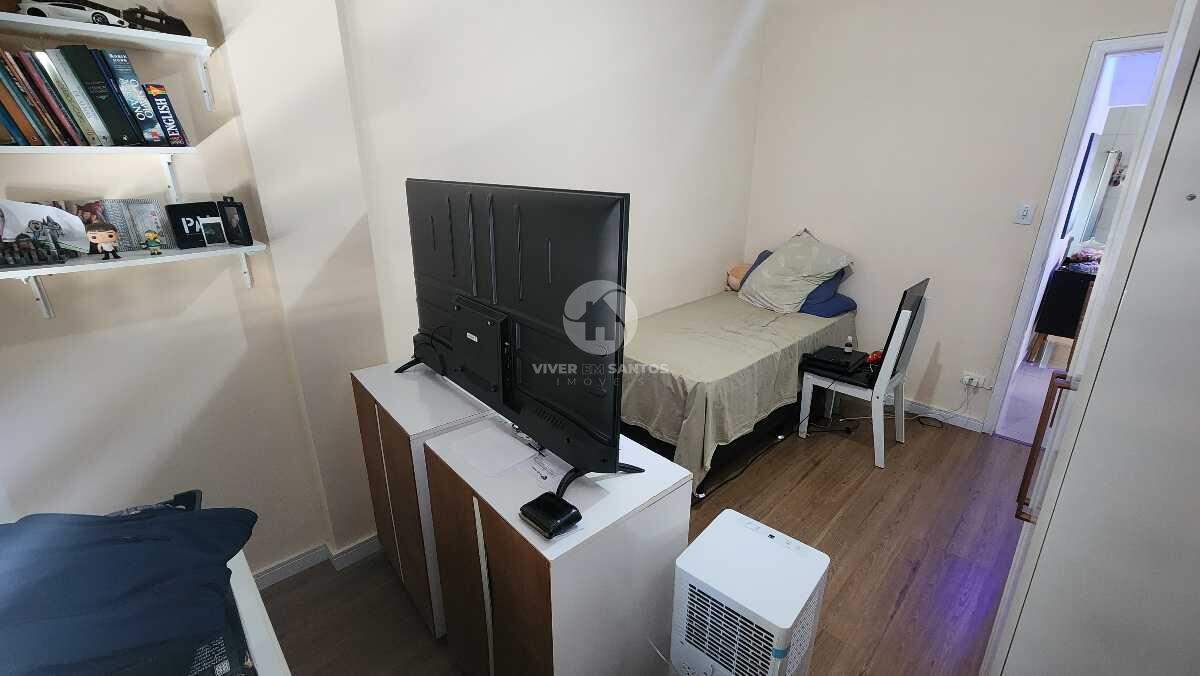 Apartamento frente com 2 dormitórios em Embaré, 1 quadra da praia em Embaré, Santos — foto 7