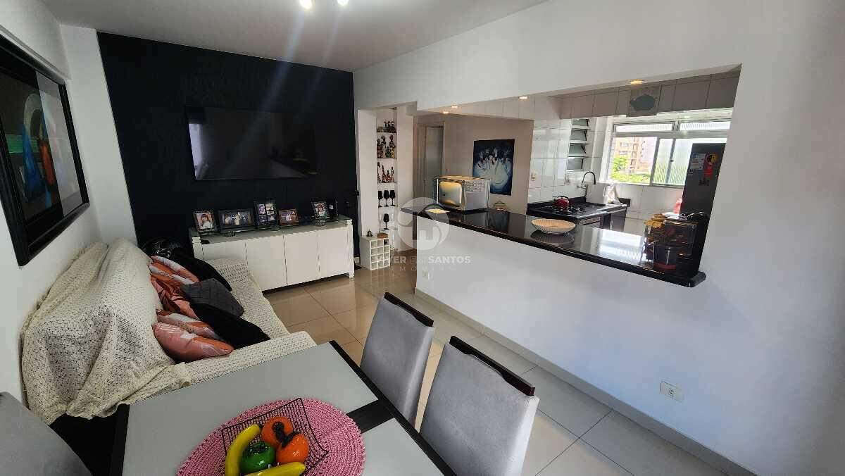 Apartamento frente com 2 dormitórios em Embaré, 1 quadra da praia em Embaré, Santos — foto 2
